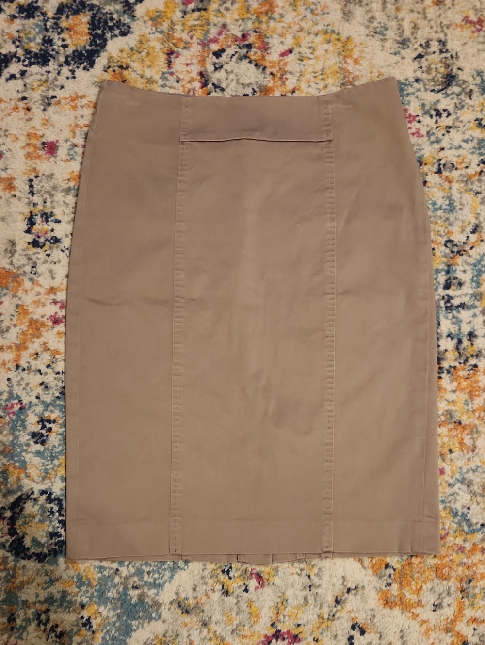 Ann Taylor Loft Khaki Pencil Skirt